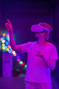 Virtual reality goggles Stock Photos