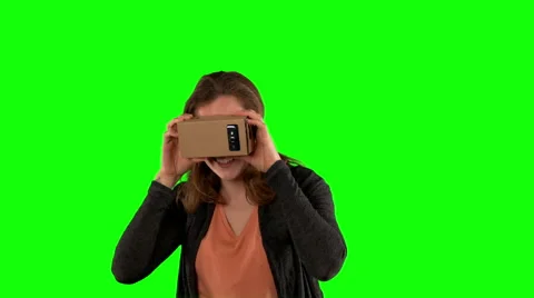 Virtual reality head set Video stock 61762784