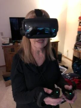 Virtual Reality head set Stock Photos