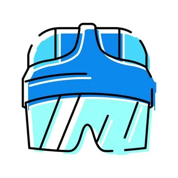 Virtual reality headset device for digital future gaming 库存插图