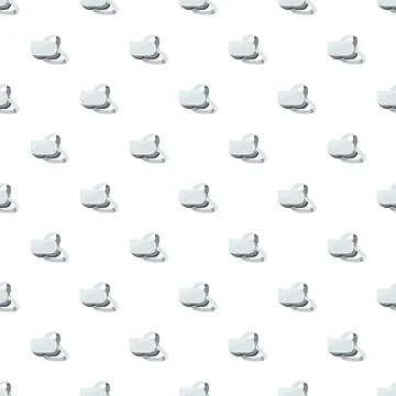 Virtual reality headset device seamless pattern background Stock Illustration