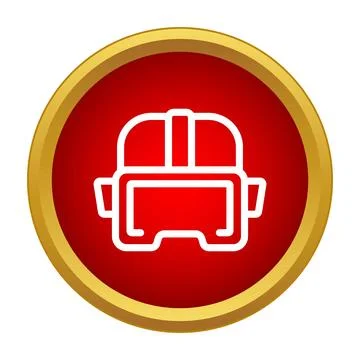 Virtual reality headset future technology gaming experience icon Stock-Illustration