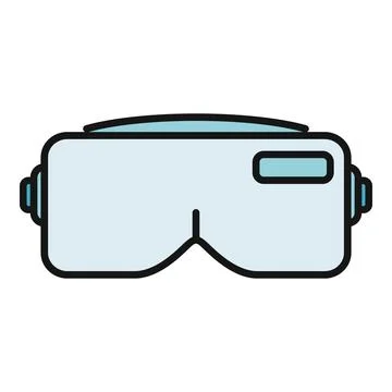 Virtual reality headset for gaming and metaverse experiences Иллюстрация