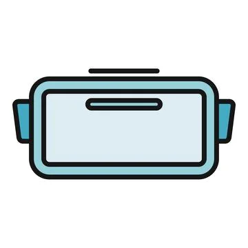 Virtual reality headset for gaming entertainment future technology Stock Illustration