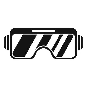 Virtual reality headset icon for digital metaverse gaming Stockillustratie