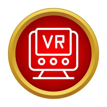 Virtual reality headset icon for digital experiences 스톡 일러스트