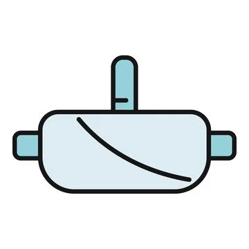 Virtual reality headset icon for digital metaverse gaming Stock Illustration