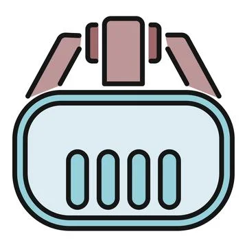 Virtual reality headset icon for digital entertainment metaverse Stock Illustration