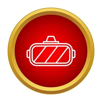 Virtual reality headset icon displaying modern technology Stock Illustration