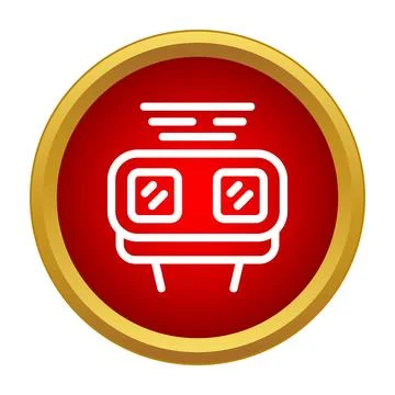 Virtual reality headset icon displaying technology and gaming Stock Illustration