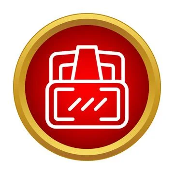 Virtual reality headset icon displaying digital technology innovation Illustrazione stock