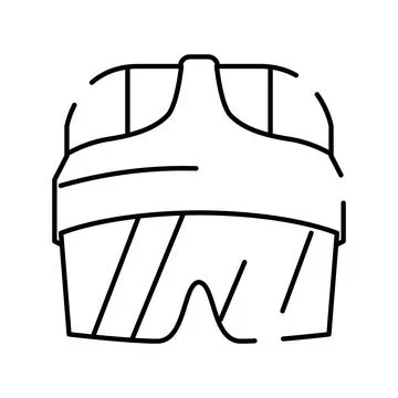 Virtual reality headset icon experiencing digital immersion Stock Illustration