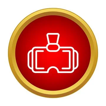 Virtual reality headset icon for gaming metaverse concept Illustrazione stock