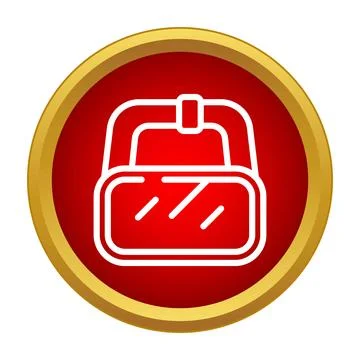 Virtual reality headset icon for gaming technology Stock-Illustration