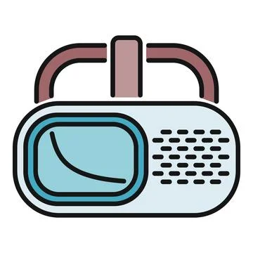 Virtual reality headset icon illustrating gaming immersion Stock Illustration