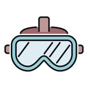 Virtual reality headset icon illustrating digital entertainment Illustrazione stock