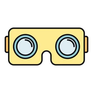 Virtual reality headset icon for immersive digital experience Illustrazione stock