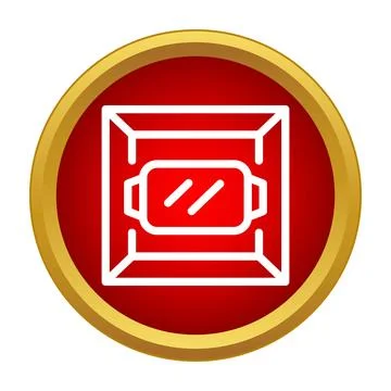 Virtual reality headset icon for metaverse content Illustrazione stock