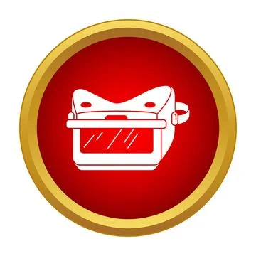 Virtual reality headset icon for modern technology interface 스톡 일러스트