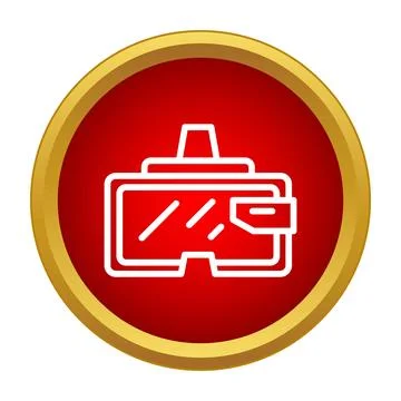 Virtual reality headset icon for modern technology gaming Stock Illustration