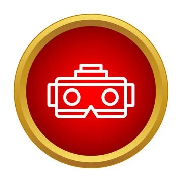 Virtual reality headset icon for modern technology concepts Stock Illustration