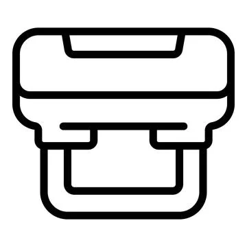 Virtual reality headset icon outline vector. Immersive world vision Stock Illustration