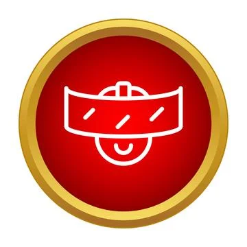 Virtual reality headset icon representing future technology Stock Illustration