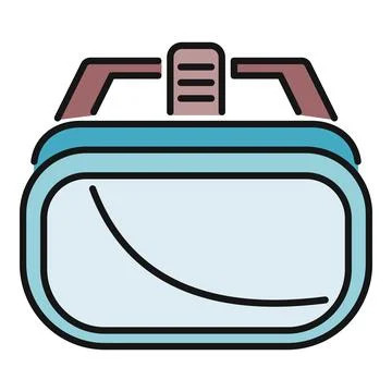 Virtual reality headset icon representing digital technology Illustrazione stock