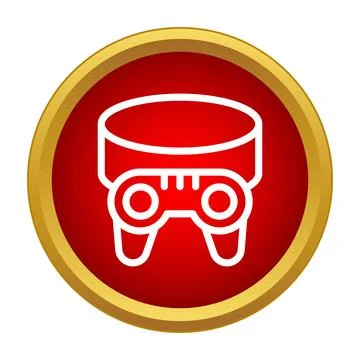 Virtual reality headset icon representing digital entertainment Stock-Illustration