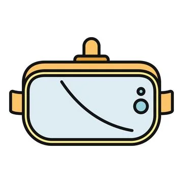 Virtual reality headset icon showing immersive digital technology Stock-Illustration