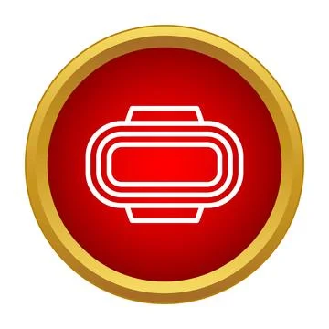 Virtual reality headset icon simulating immersive digital experience 스톡 일러스트