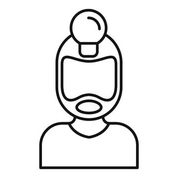Virtual reality headset illuminating innovative idea, metaverse experience Illustrazione stock