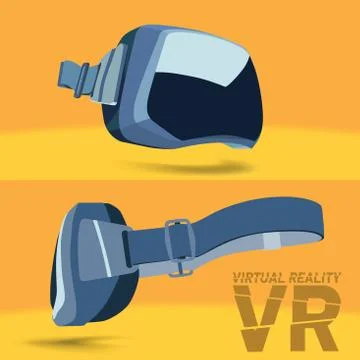 Virtual reality headset Stock Illustration