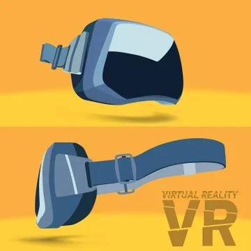 Virtual reality headset イラスト素材