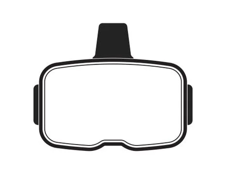 Virtual reality headset Stock Illustration
