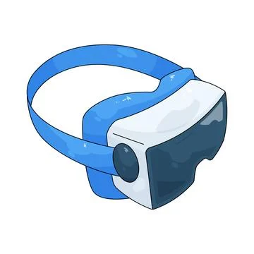 Virtual reality headset Stock Illustration