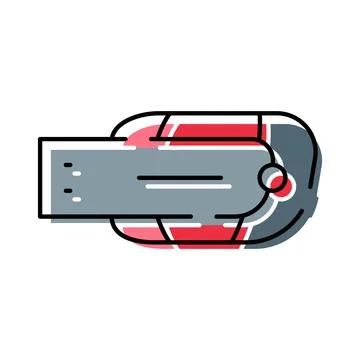 Virtual reality headset for immersive digital experience Stock Illustration