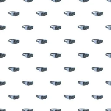 Virtual reality headset pattern creating modern background design Stock Illustration