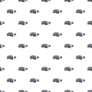 Virtual reality headset pattern creating seamless background Stockillustratie