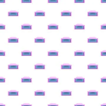 Virtual reality headset pattern design on white background Stock Illustration