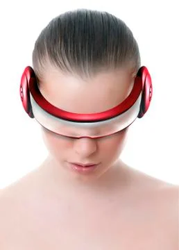 Virtual reality headset Stock-Fotos