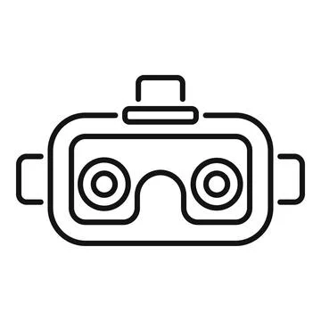 Virtual reality headset providing immersive experience icon Illustrazione stock