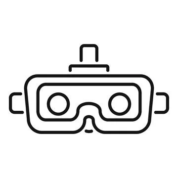Virtual reality headset providing immersive experience Stock Illustration