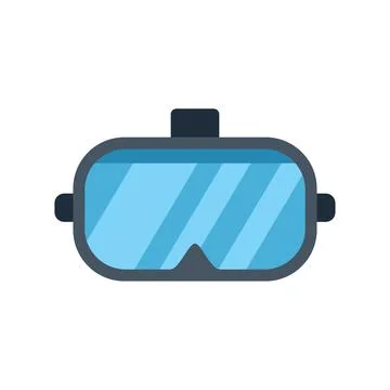 Virtual reality headset providing immersive experience Stock Illustration