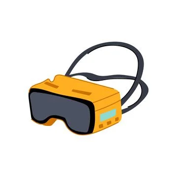 Virtual reality headset providing immersive digital experience 스톡 일러스트