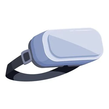 Virtual reality headset providing immersive experience Illustrazione stock