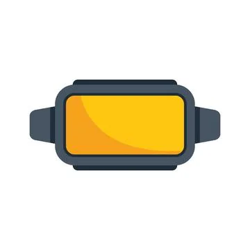 Virtual reality headset showing immersive digital interface Stock Illustration