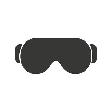 Virtual reality Headset. Vr glasses flat icon. Stock Illustration