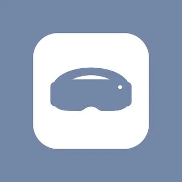 Virtual reality headset, vr helmet icon, vr headset sign, virtual reality gla 스톡 일러스트