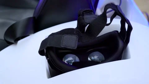 Virtual Reality helmet close up Stock Footage 234961091